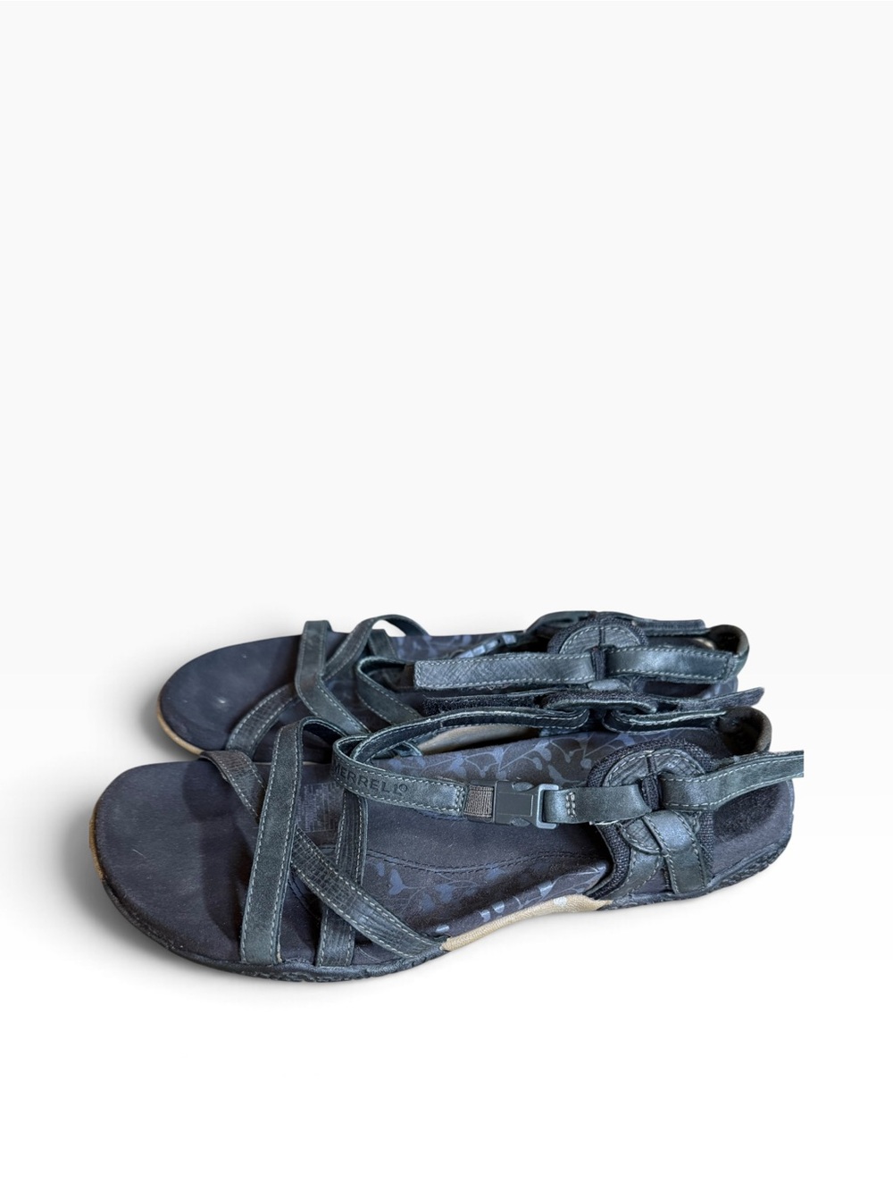 Merrell Lorelei Black Leather Strappy Sport Sandals Women’s Size 7